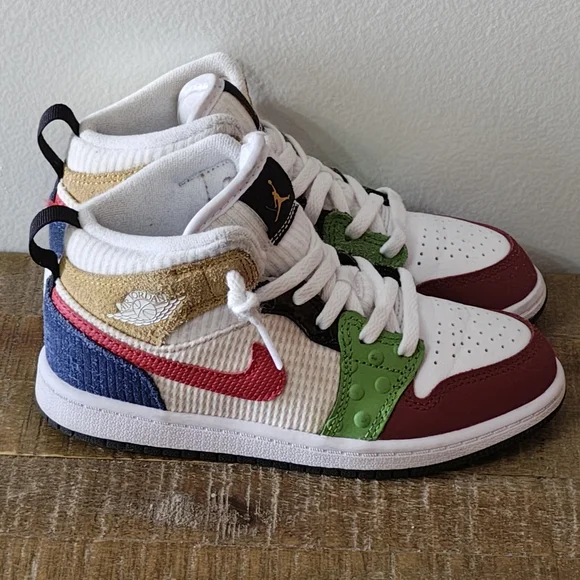 Jordan 1 Mid SE 'Messy Room' (PS) Child Size 12c - Picture 4 of 7